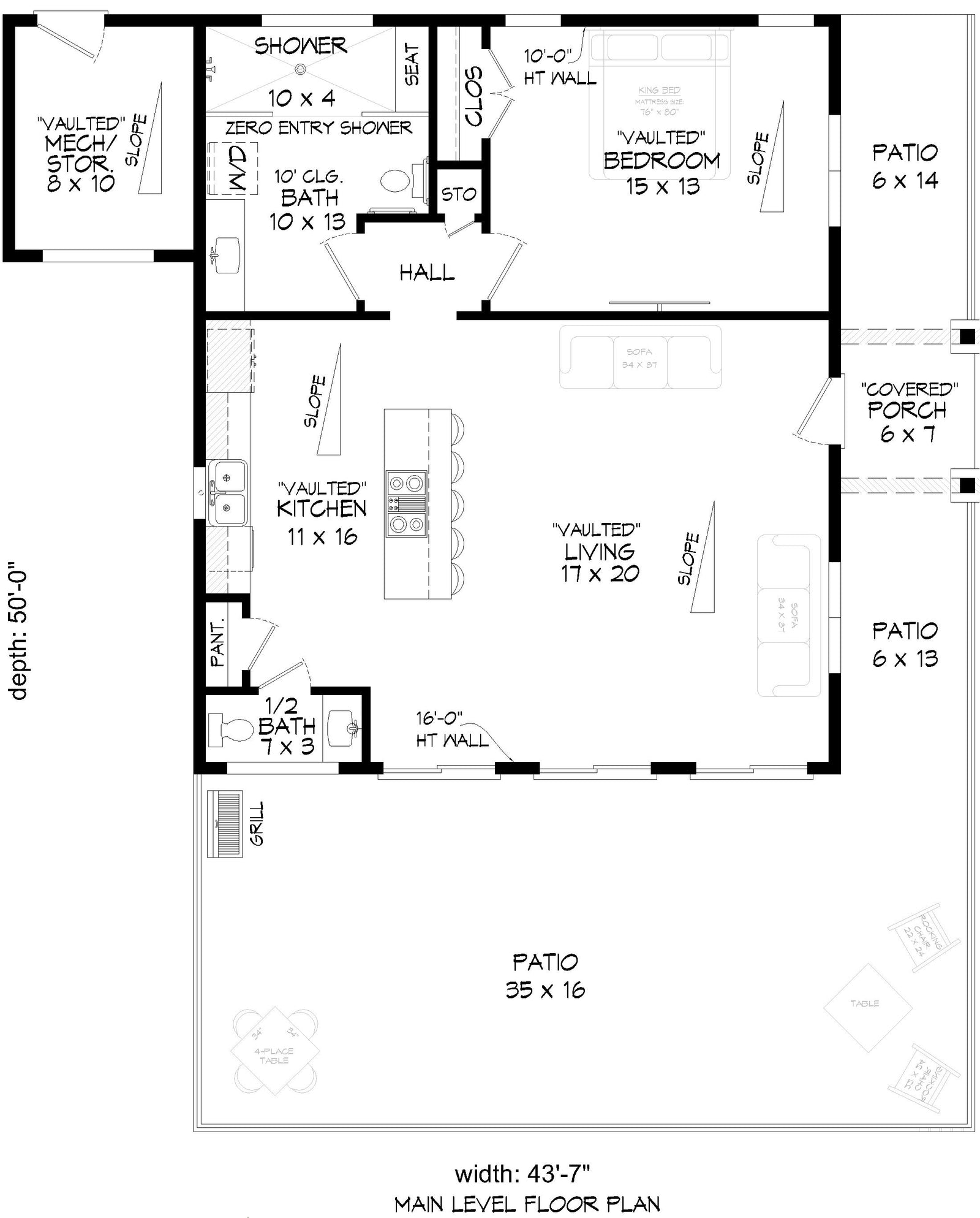 L7913-A Contemporary House, 1 Bedroom, 1 Bathroom | Fort Spring Overlook Exterior