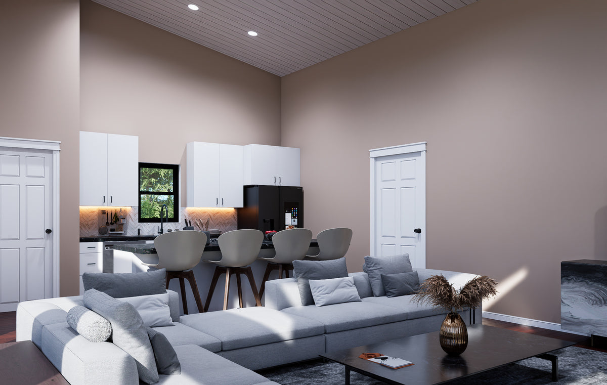 L7913-A Contemporary House Great Room, 1 Bedroom, 1 Bathroom | Fort Spring Overlook
