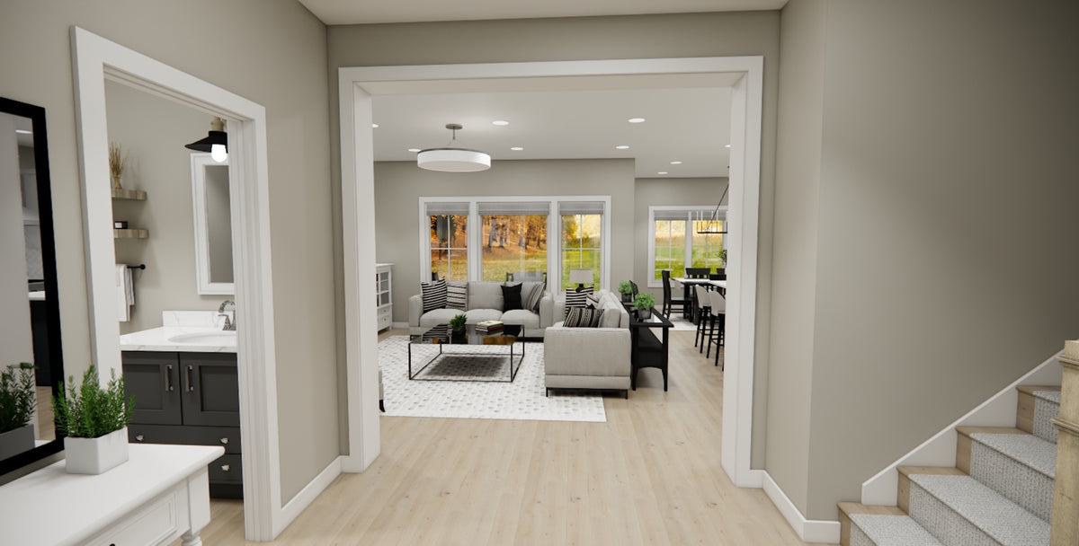 D7347-A Lino Lakes House Foyer