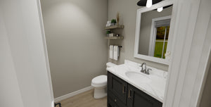 D7347-A Lino Lakes House Powder Room