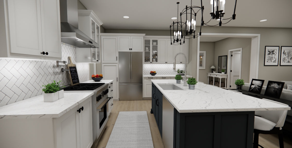 D7347-A Lino Lakes House Kitchen and Island