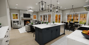 D7347-A Lino Lakes House Island