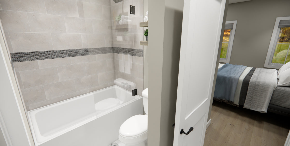 D7356-A Distant Shores House Guest Room Bath