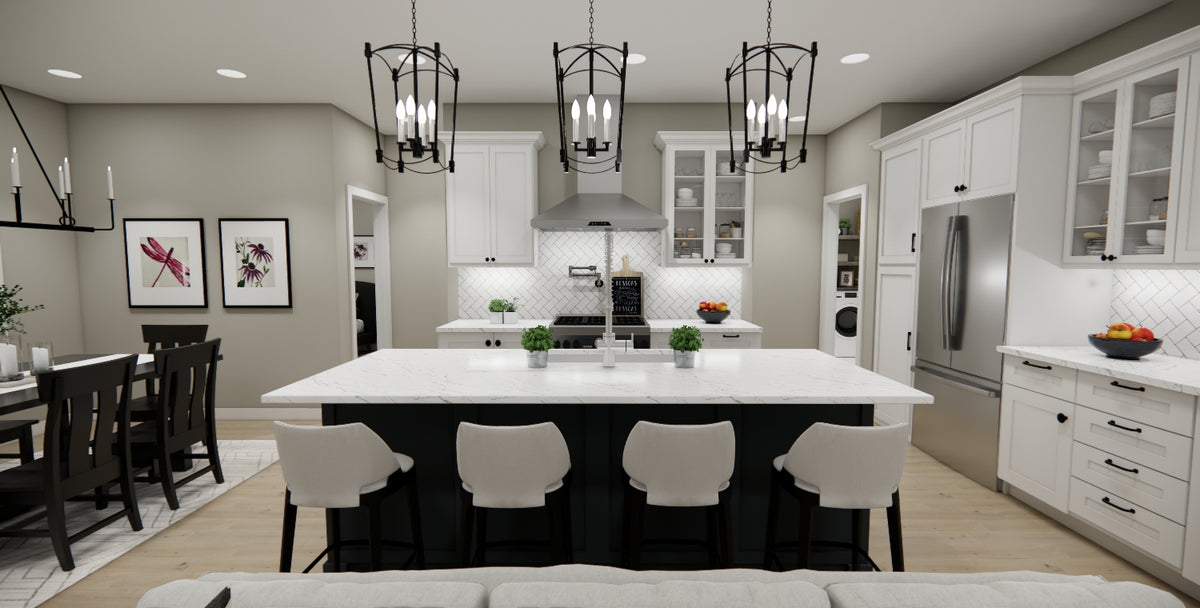 D7356-A Distant Shores House Eating Bar and Kitchen