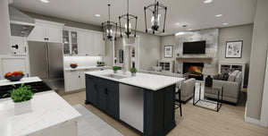 D7356-A Distant Shores House Eating Bar and Kitchen