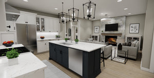 D7359-A Hidden Valley House Eating Bar and Living