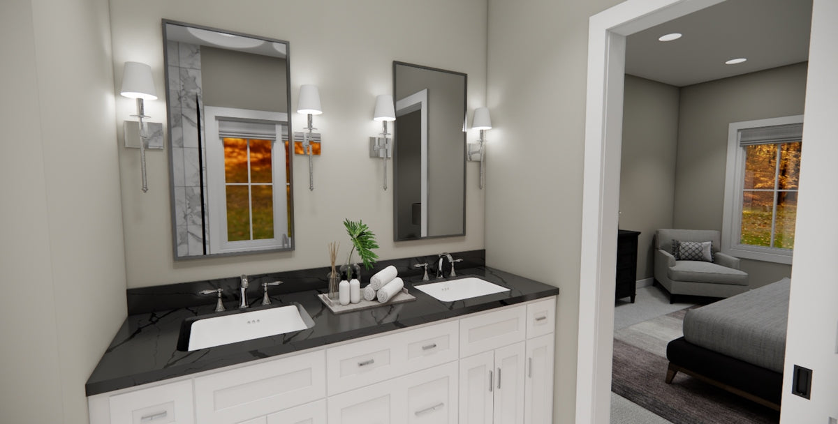 D7359-A Hidden Valley House Master Bath Vanity