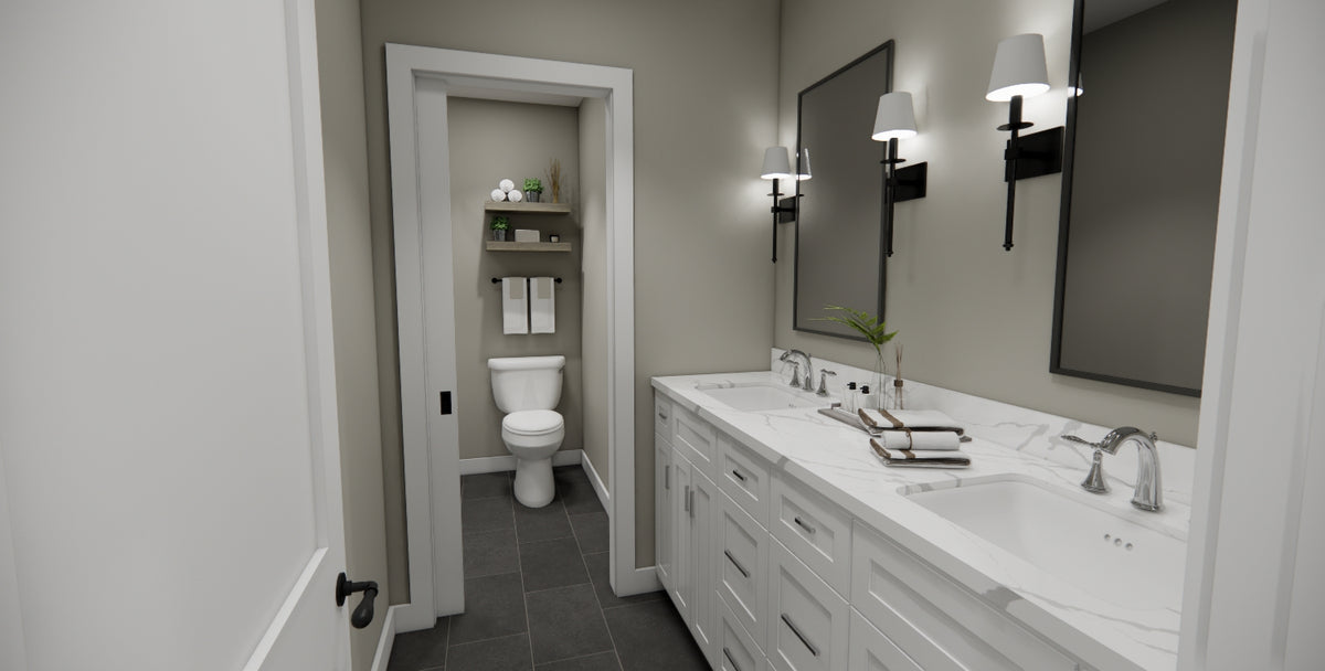 D7356-A Distant Shores House Second Floor Bath