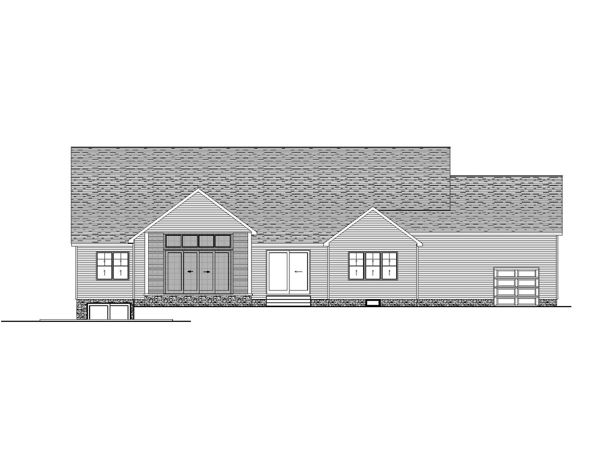 Stylish Craftsman Home with 3 Bedrooms and Basement Foundation