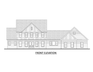 AJ8217-A Modern Farmhouse, 4 Bedrooms, 3.5 Bathrooms | VD1034 House Plan Front Elevation