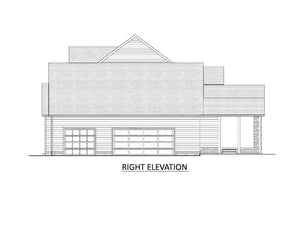 AJ8217-A Modern Farmhouse, 4 Bedrooms, 3.5 Bathrooms | VD1034 House Plan Right Elevation