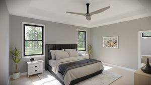AJ7698-A Modern Farmhouse Master Bedroom, 3 Bedrooms, 2.5 Bathrooms | Plan 1042 