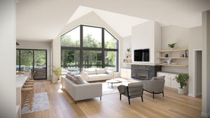 AJ7699-A Craftsman House Great Room, 3 Bedrooms, 2.5 Bathrooms | Plan 1043