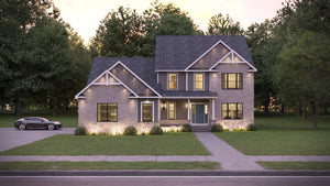 AJ7701-A Traditional House, 4 Bedrooms, 3.5 Bathrooms | Plan 1045 Exterior