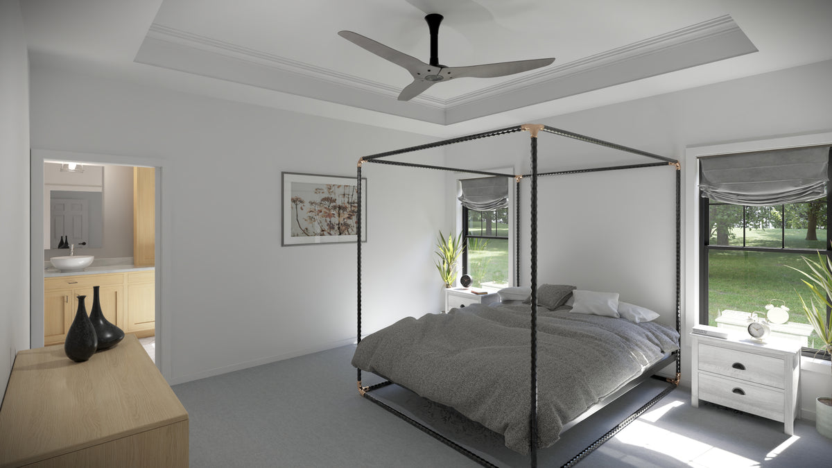 AJ7701-A Traditional House Master Bedroom, 4 Bedrooms, 3.5 Bathrooms | Plan 1045 
