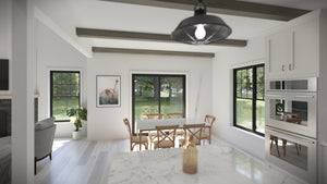 AJ7701-A Traditional House Dining, 4 Bedrooms, 3.5 Bathrooms | Plan 1045 