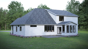 AJ7702-A Craftsman House, 3 Bedrooms, 2.5 Bathrooms | Plan 1046 Exterior-3