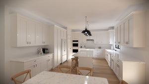 AJ7702-A Craftsman House Kitchen, 3 Bedrooms, 2.5 Bathrooms | Plan 1046 