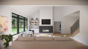 AJ7702-A Craftsman House Great Room, 3 Bedrooms, 2.5 Bathrooms | Plan 1046 