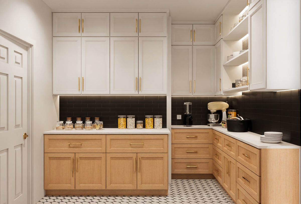 AJ7715-A Mountain Ranch House Pantry, 3 Bedrooms, 2.5 Bathrooms | Plan 1060 