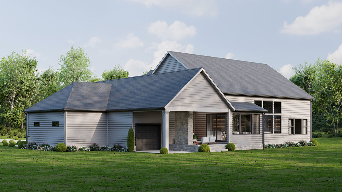 AJ7726-A Craftsman House, 3 Bedrooms, 2.5 Bathrooms | Plan 1063 Exterior-4