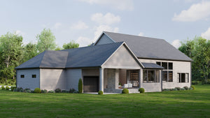 AJ7726-A Craftsman House, 3 Bedrooms, 2.5 Bathrooms | Plan 1063 Exterior-4