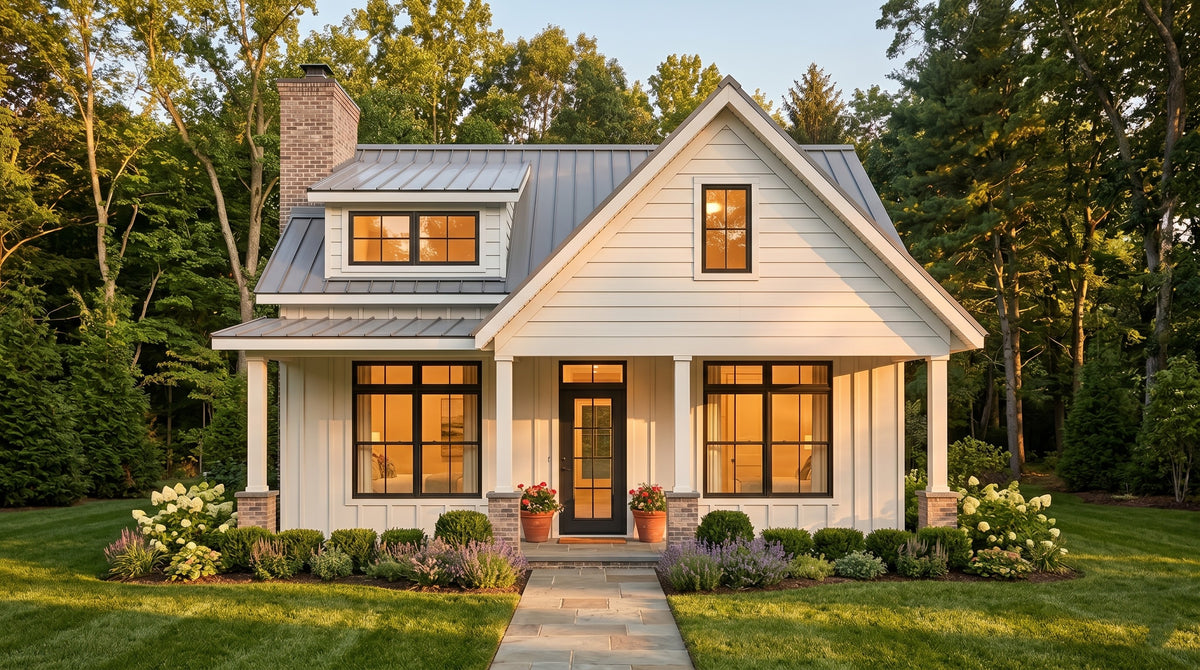 AJ8459-A Modern Farmhouse, 1 Bedrooms, 1 Bathroom | Plan 1075 House Plan Exterior