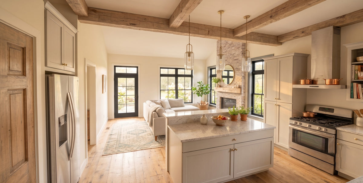 AJ8459-A Modern Farmhouse, 1 Bedrooms, 1 Bathroom | Plan 1075 House Plan Kitchen