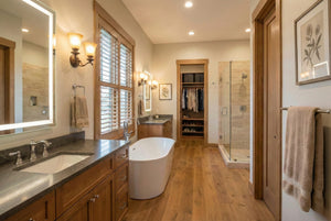 B7778-A Modern Farmhouse Master Bathroom, 4 Bedrooms, 3.5 Bathrooms | Silverbrook House Plan