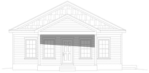 L7916-A Country House, 2 Bedrooms, 1 Bathroom | Buffalo Farms Front Elevation