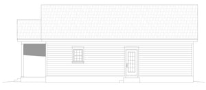 L7916-A Country House, 2 Bedrooms, 1 Bathroom | Buffalo Farms Right Elevation