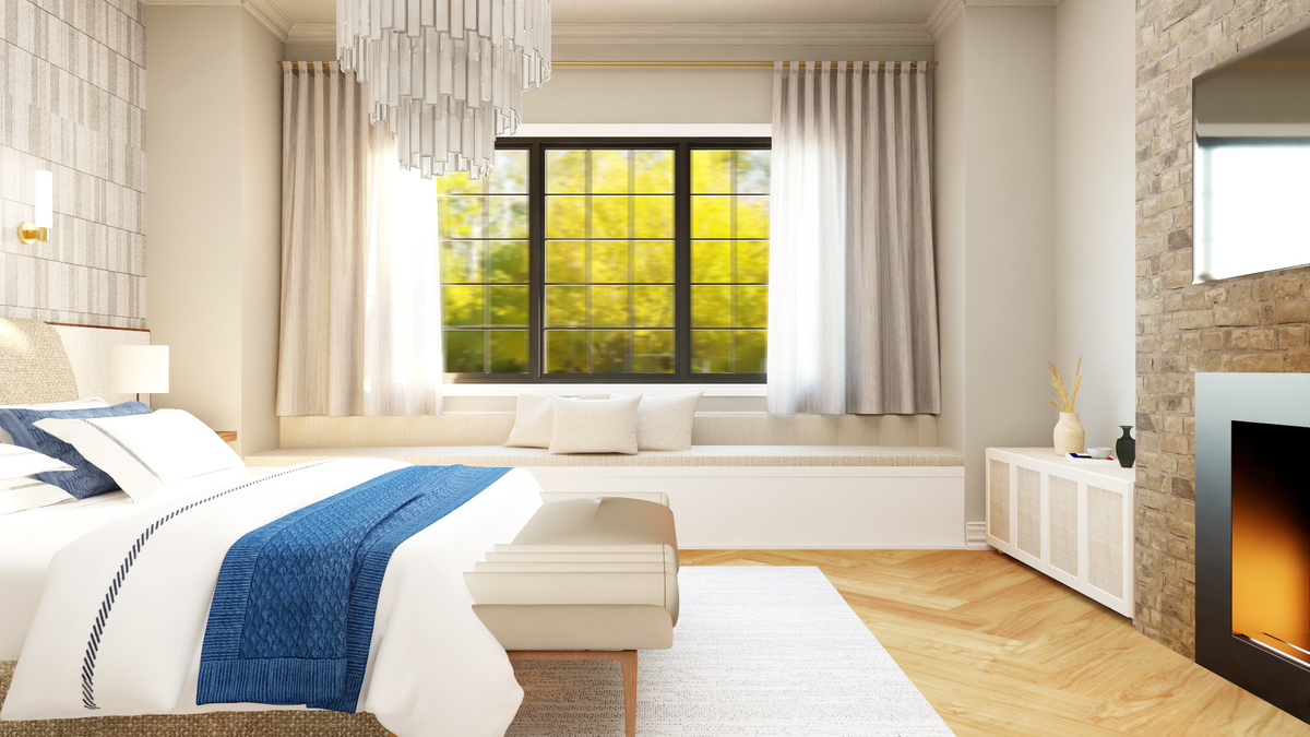 Q7486-A Modern Farmhouse Master Bedroom, 4 Bed, 4.5 Bath | Plan 2543
