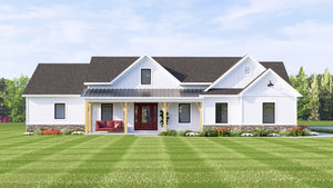 Q8431-A Modern Farmhouse, 2 to 4 Bedrooms, 2 to 3 Bathrooms | 2168 House Plan Exterior-7