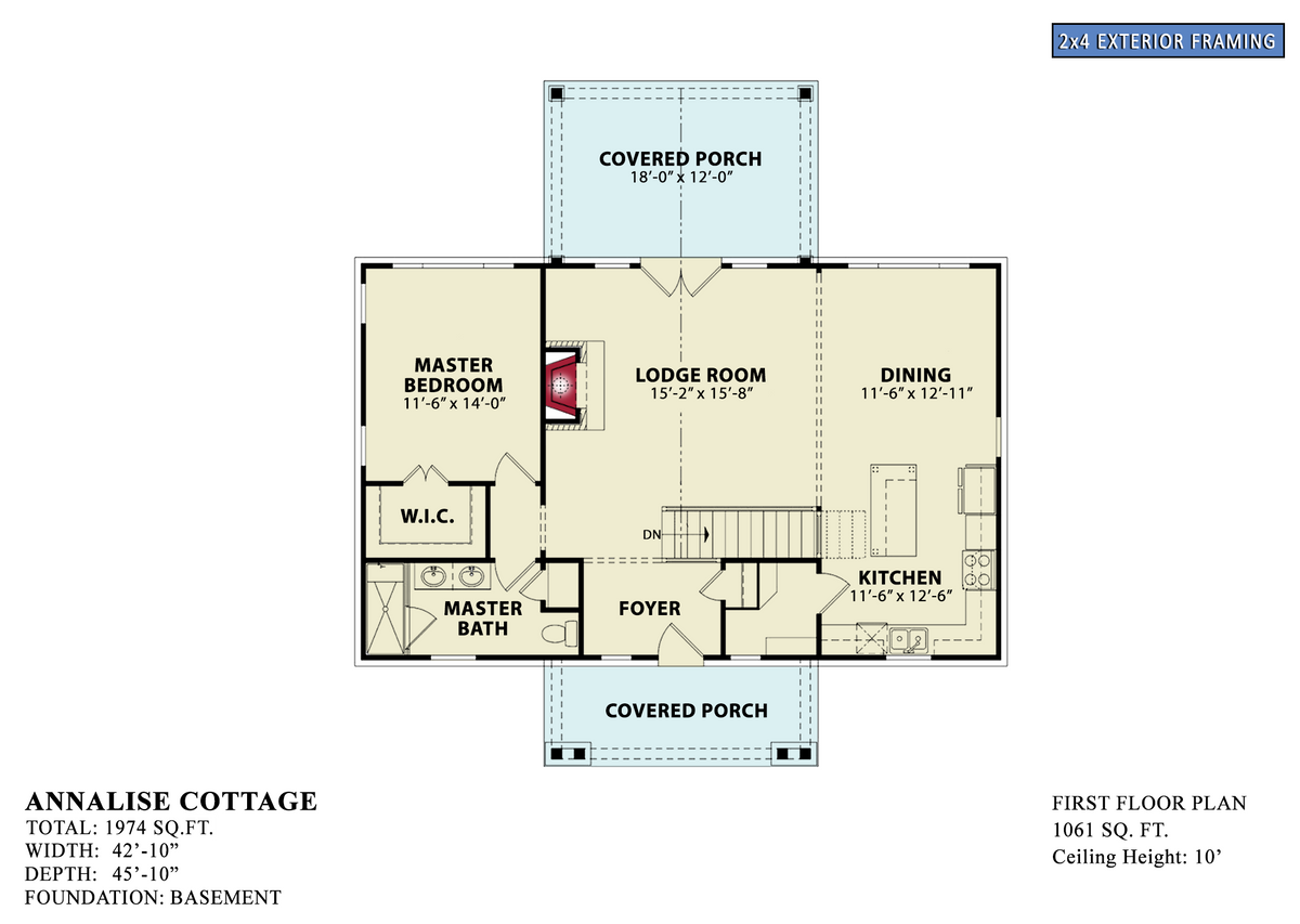 Annalise Cottage First Floor Plan