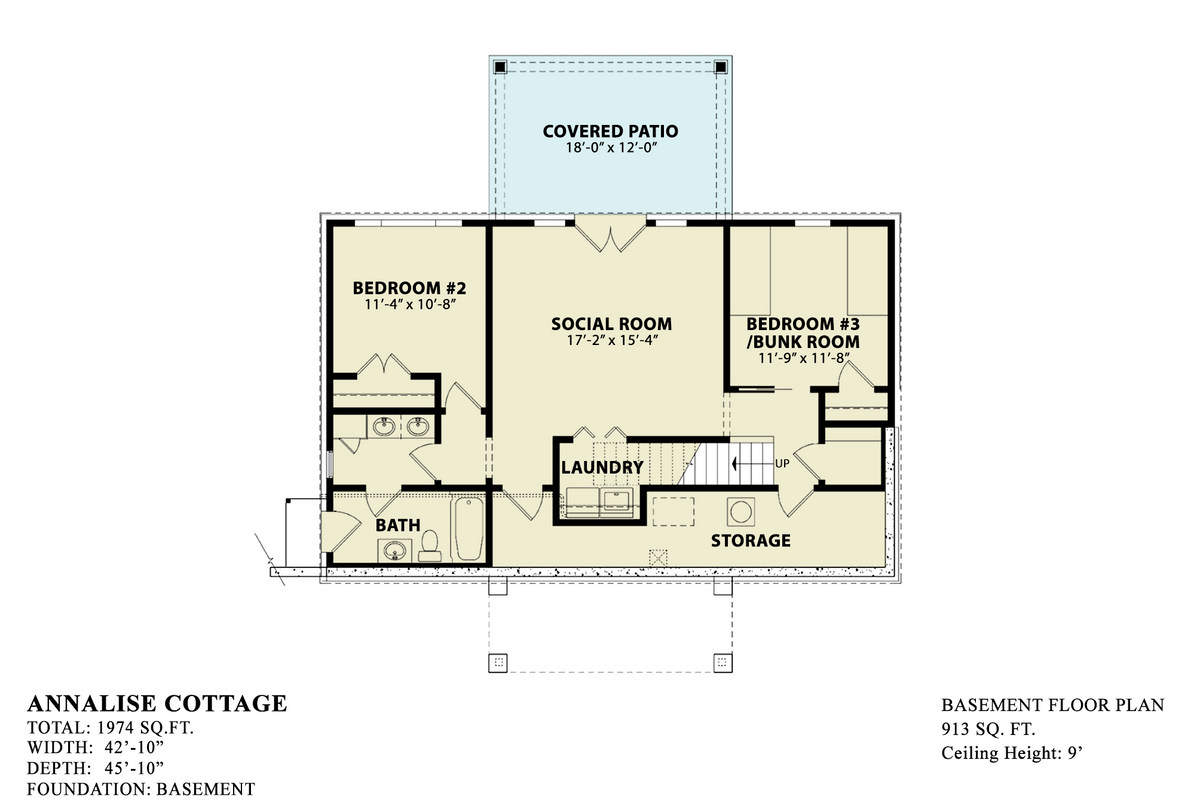 Annalise Cottage Basement Floor Plan