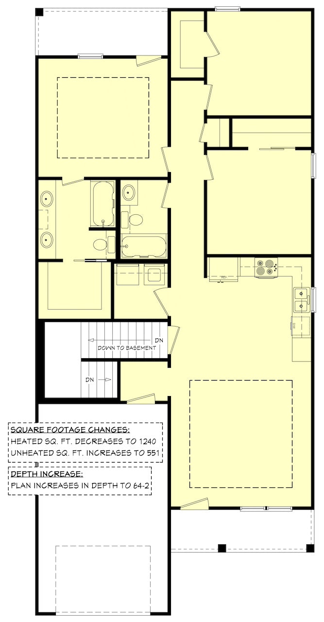 Sumrall Stair Placement Basement Floor Plan 