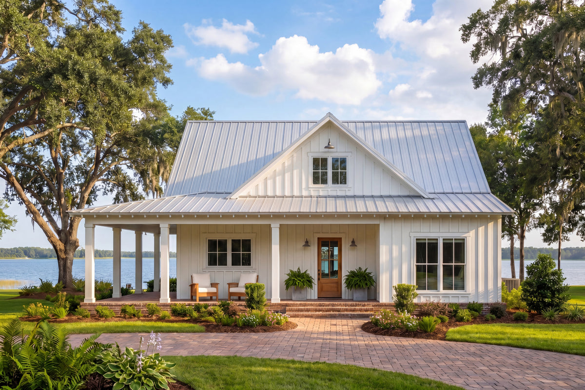 H8439-A Country House, 2 Bedrooms, 2 Bathrooms | Little Creek Lane House Plan Exterior