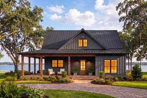 H8439-A Country House, 2 Bedrooms, 2 Bathrooms | Little Creek Lane House Plan Exterior-2