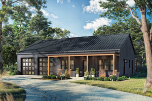 H7269-A Allman House Modern Barndominium