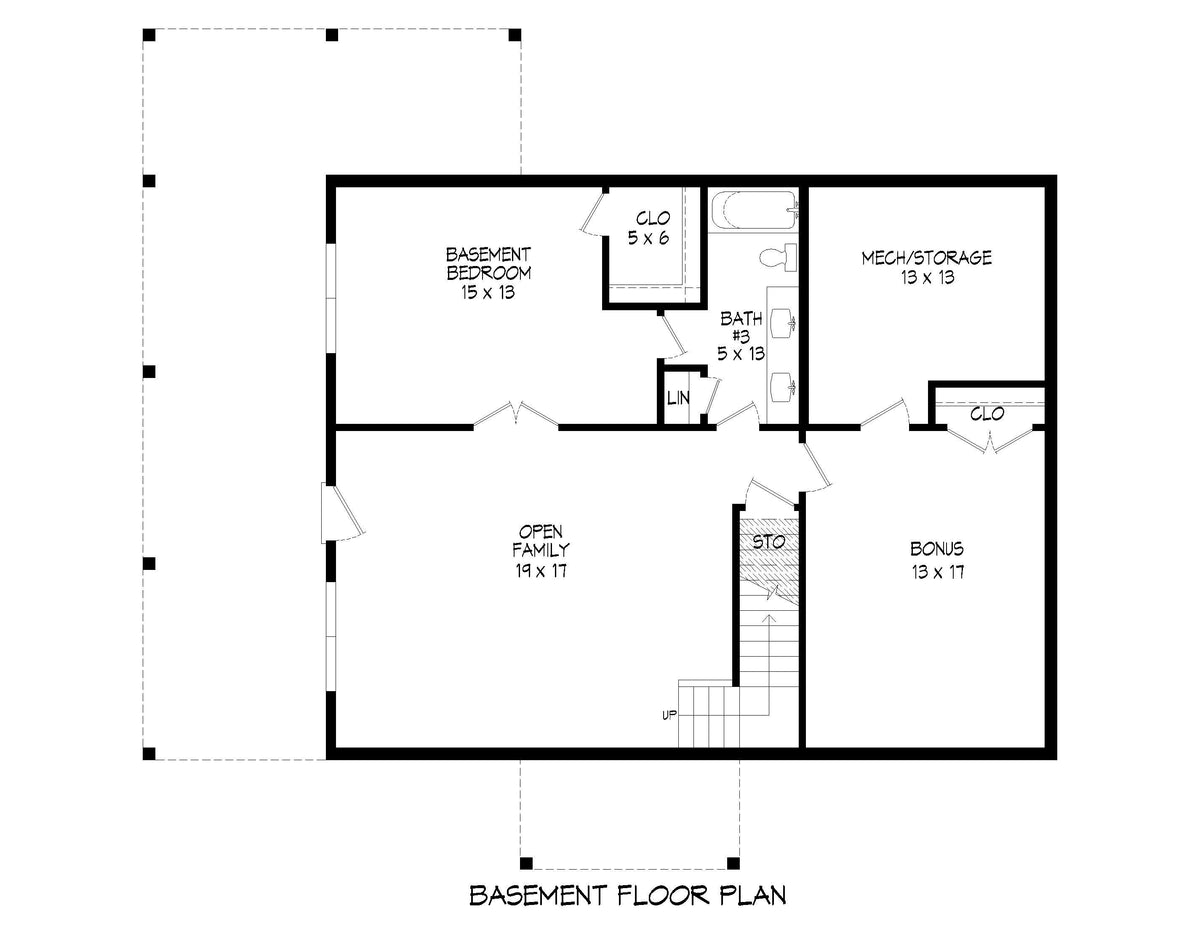 Pine Haven III Basement Floor Plan