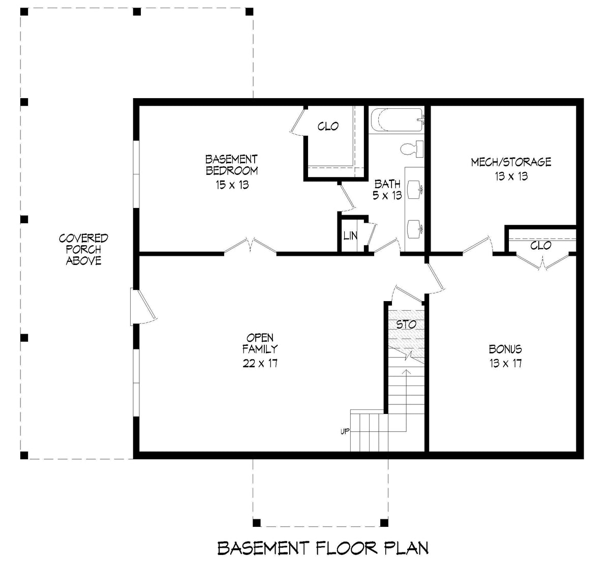 Pine Haven 3.2 Basement Floor Plan