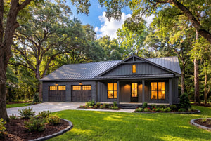 H7784-A Modern Farmhouse, 2 Bedrooms, 2 Bathrooms | Hearthstone House Plan Exterior