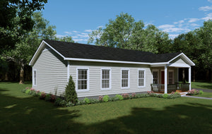 L8246-A Traditional Ranch House, 3 Bedrooms, 2 Bathrooms | Maple Mountain 3 House Plan Exterior-4