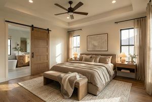 B7778-A Modern Farmhouse Master Bedroom, 4 Bedrooms, 3.5 Bathrooms | Silverbrook House Plan