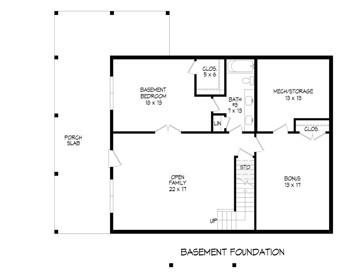 Hideaway Hills Basement Floor Plan