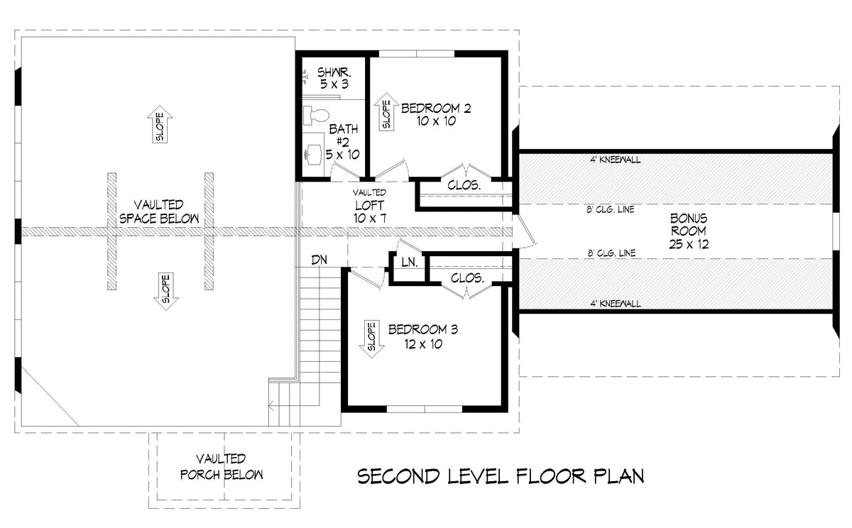 Hideaway Hills Second Floor Plan