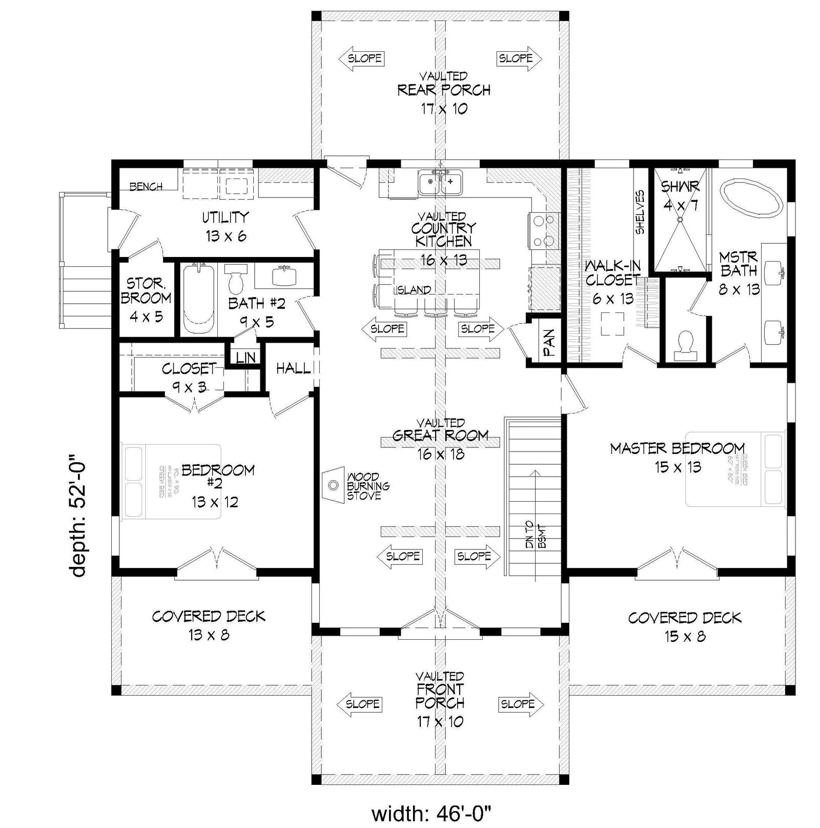 Eagle Ranch 2 House Plan - Archival Designs House Plans