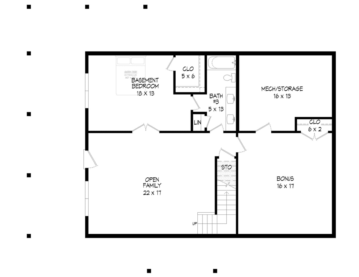 Pine Haven 3.3 Basement Floor Plan