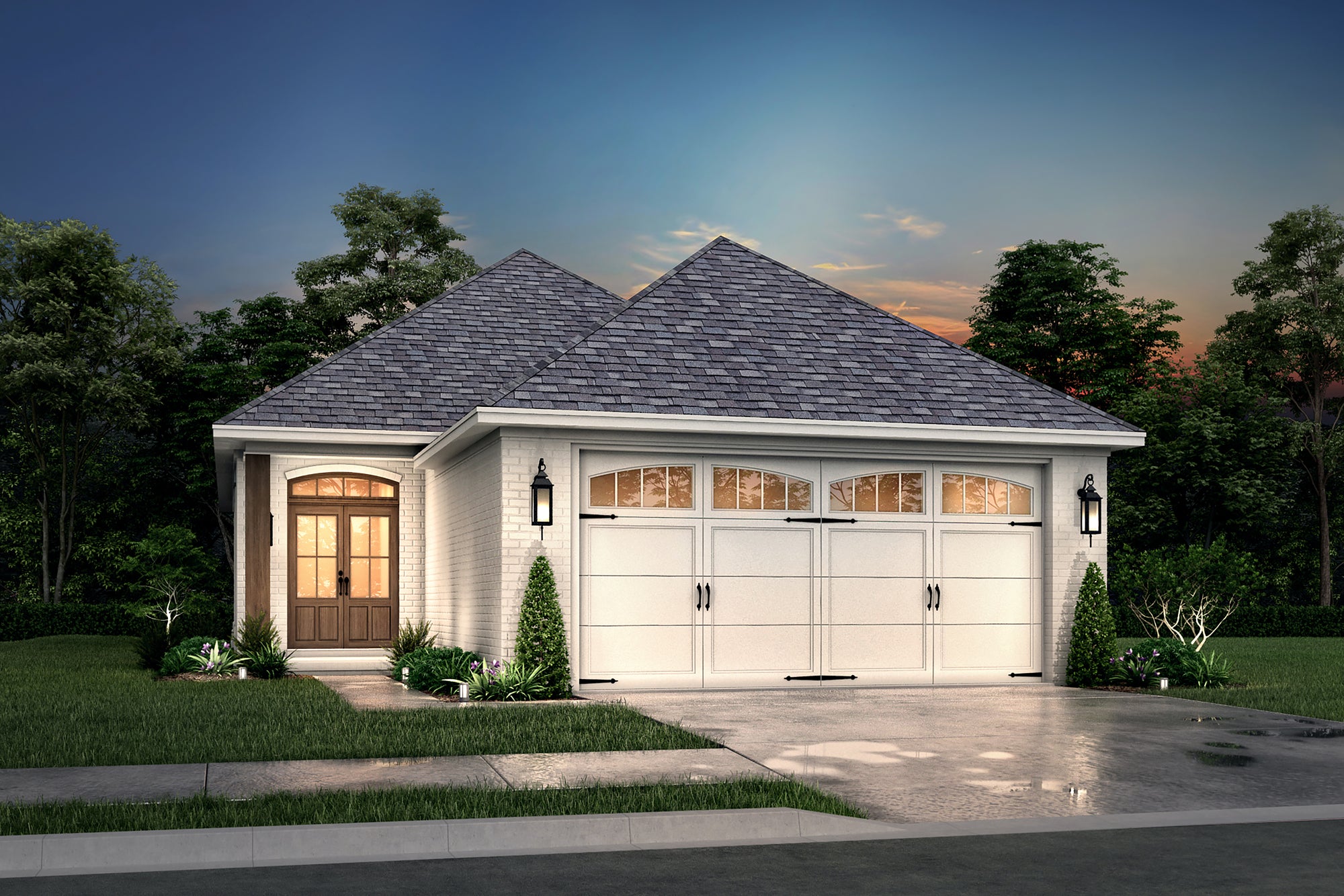 H7284-A Lefleur House Traditional House 