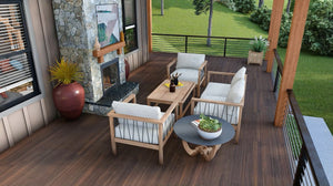 L7332-A Laurel Pine Haven Lakehouse House Deck